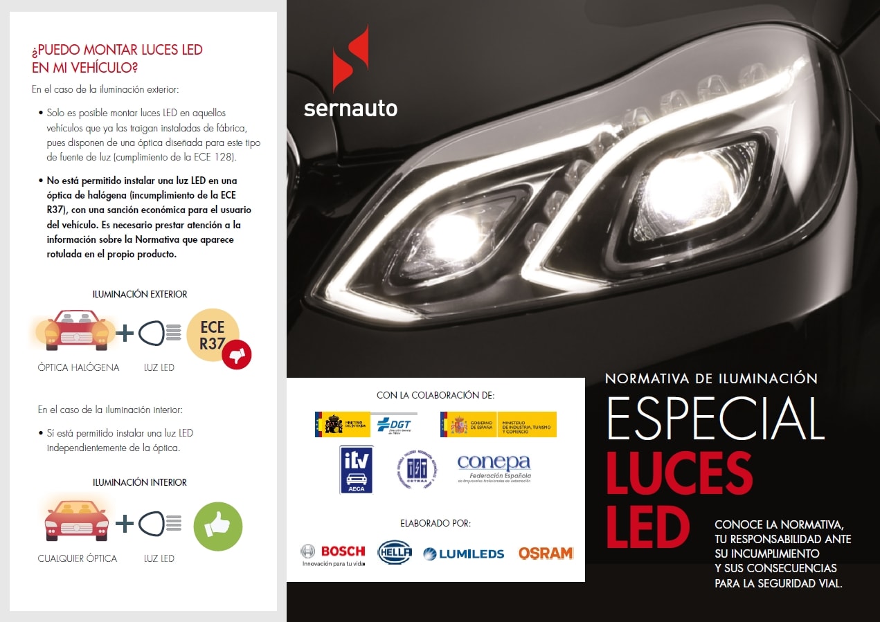 Campaña informativa Luces LED