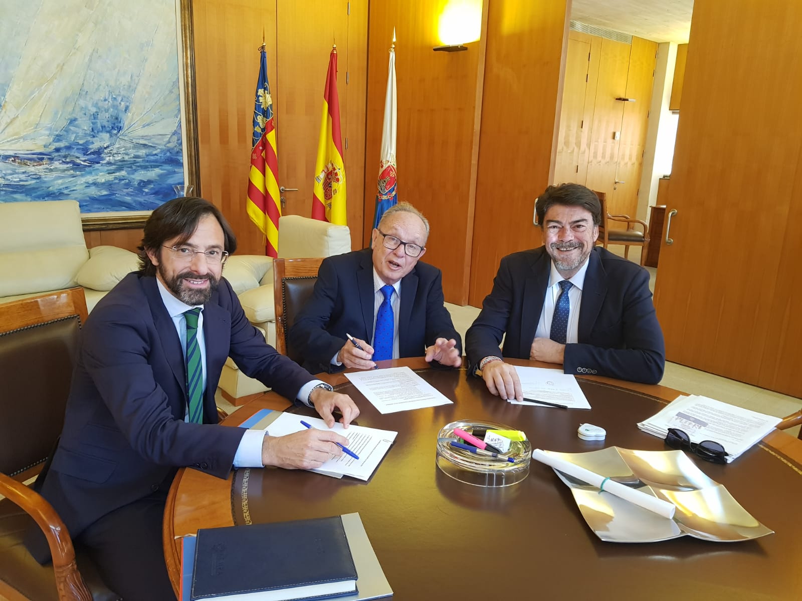 Reunión FEMPA y alcalde Alicante