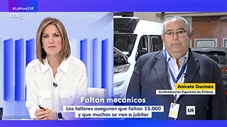 CETRAA visibiliza la falta de profesionales cualificados en el sector de la reparación en La Hora de La 1
